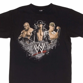 VINTAGE WWE THE UNDERTAKER JOHN CENA BOBBY LASHLEY TEE SHIRT 2007 SIZE MEDIUM Sublimation Resistant Fabric