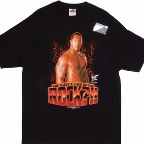 VINTAGE WWE WWF THE ROCK TEE SHIRT 2001 SIZE XL DEADSTOCK Versatile and Comfortable Embroidered