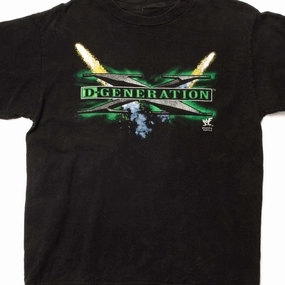 VINTAGE WWF D-GENERATION X TEE SHIRT 1998 SIZE MEDIUM Anti Static Finish
