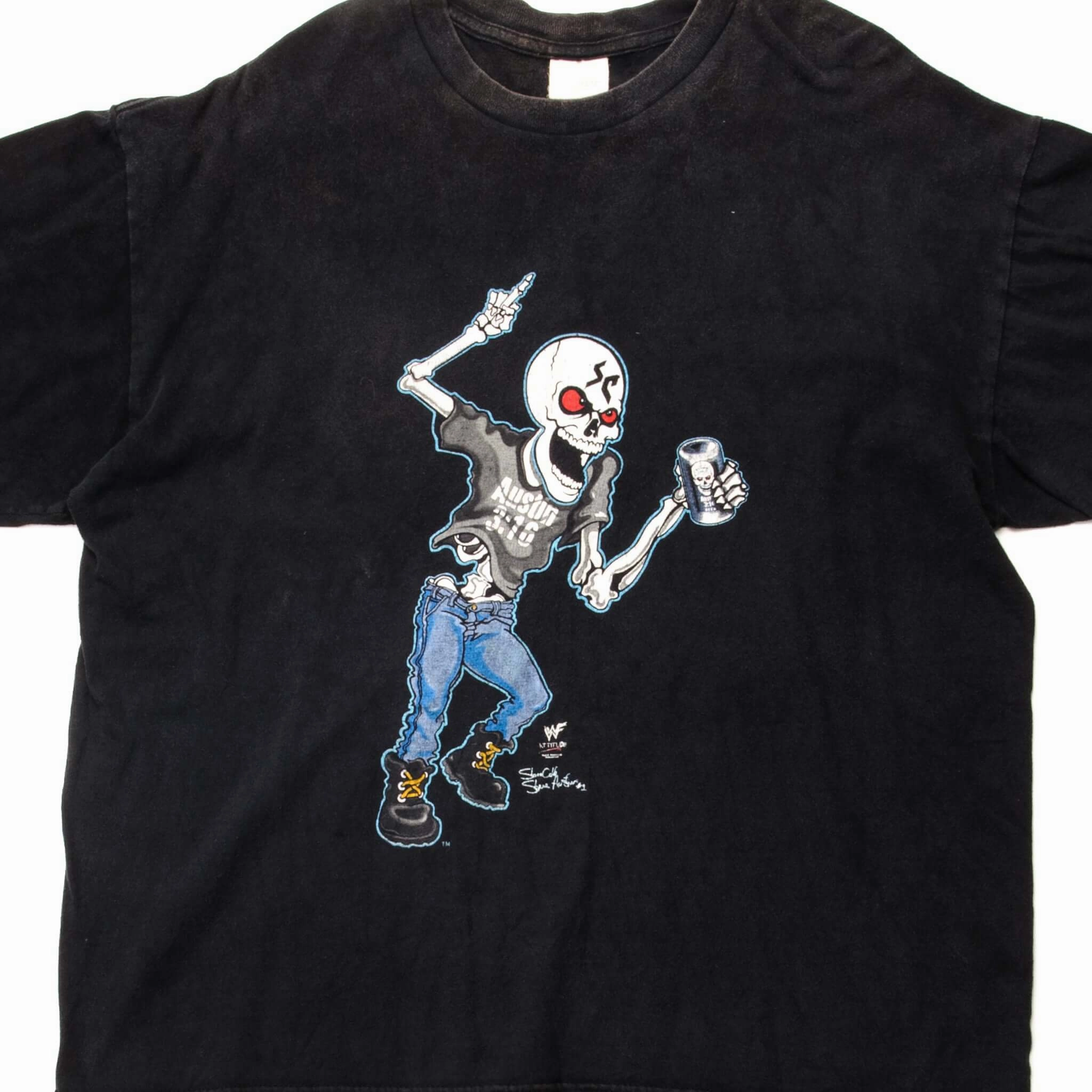 VINTAGE WWF STONE COLD STEVE AUSTIN TEE SHIRT 1990S SIZE XL Everyday Flex Fashionable Wear