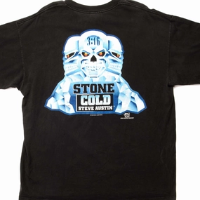 VINTAGE WWF STONE COLD STEVE AUSTIN TEE SHIRT 1997 SIZE XL Plus size confidence Casual Chic