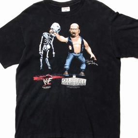VINTAGE WWF STONE COLD STEVE AUSTIN TEE SHIRT 1998 SIZE MEDIUM MADE IN USA Simple Comfort Wear