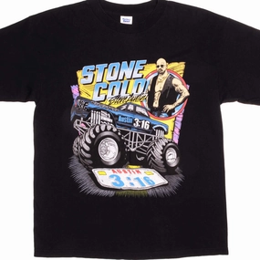 VINTAGE WWF STONE COLD STEVE AUSTIN TEE SHIRT SIZE XL MADE IN USA Breathable Comfort Design
