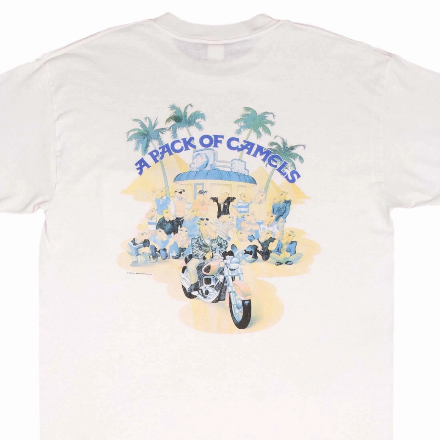 VINTAGE JOE'S PACK OF CAMEL POCKET TEE SHIRT 1990S SIZE LARGE MADE IN USA yoga clothing