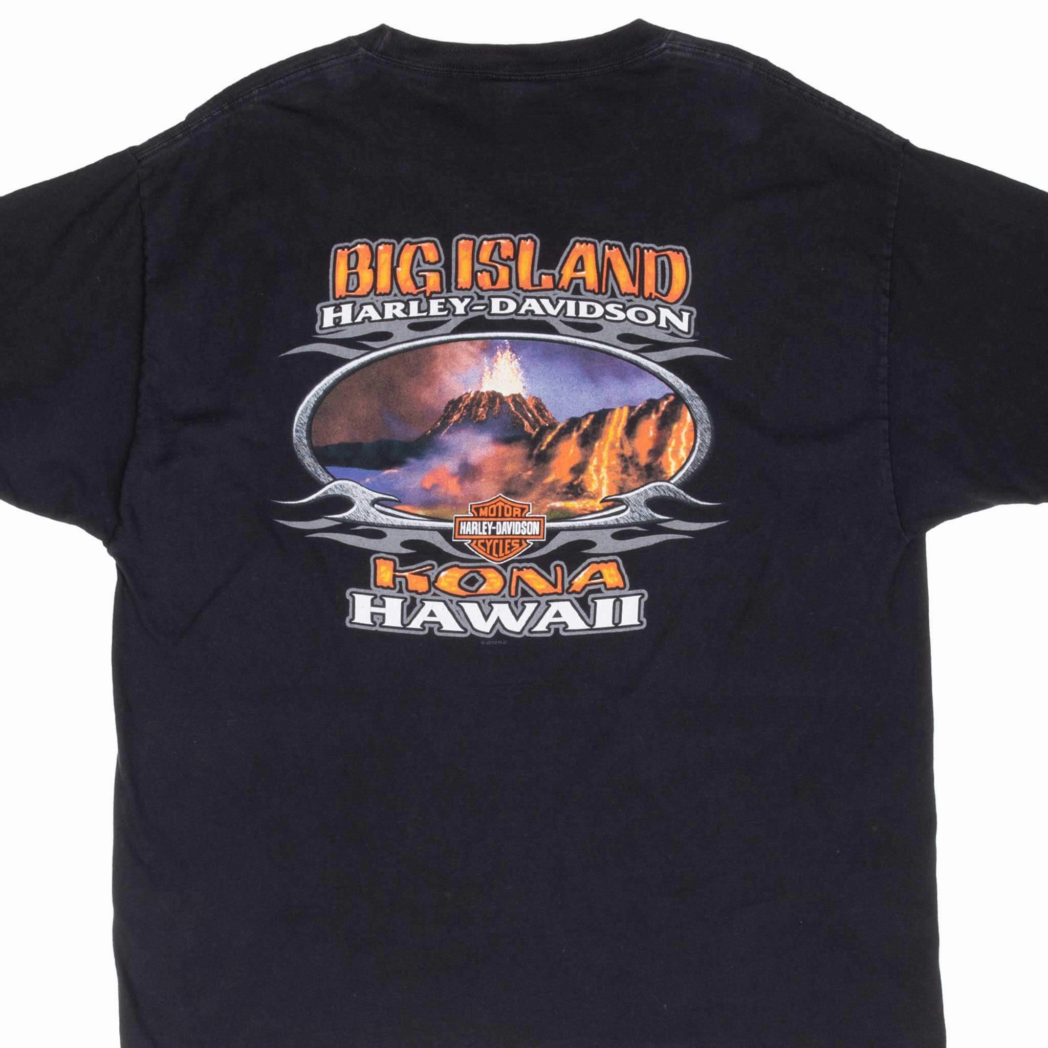 Easy-to-Style Top HARLEY DAVIDSON KONA BIG ISLAND TEE SHIRT XL