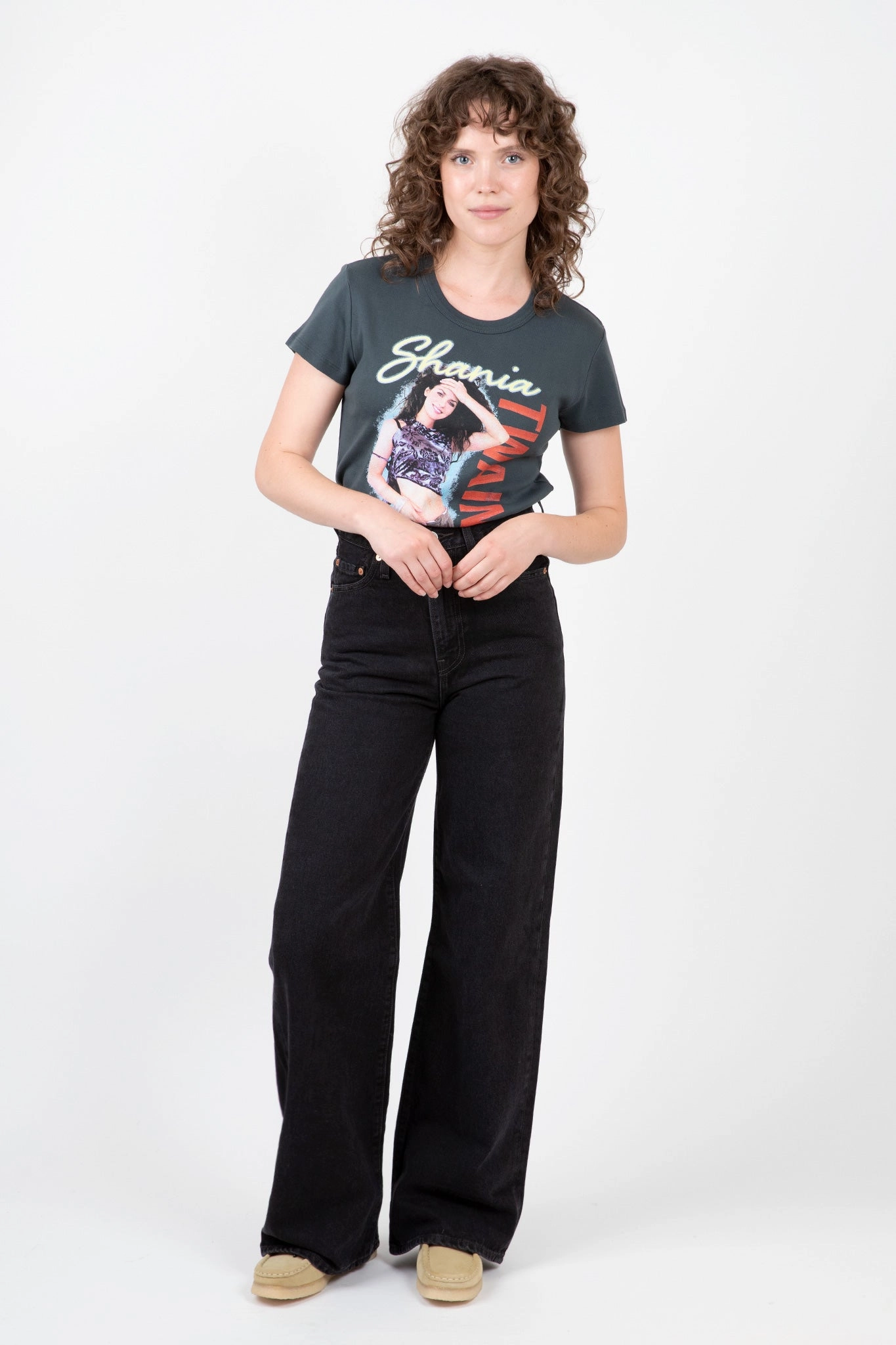 Ribcage Wide Leg Jean Clean Shape Minimalist Comfort