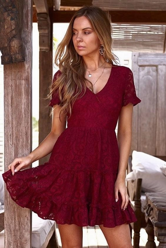 Classic-style Bare Glow Laura Dress - Red