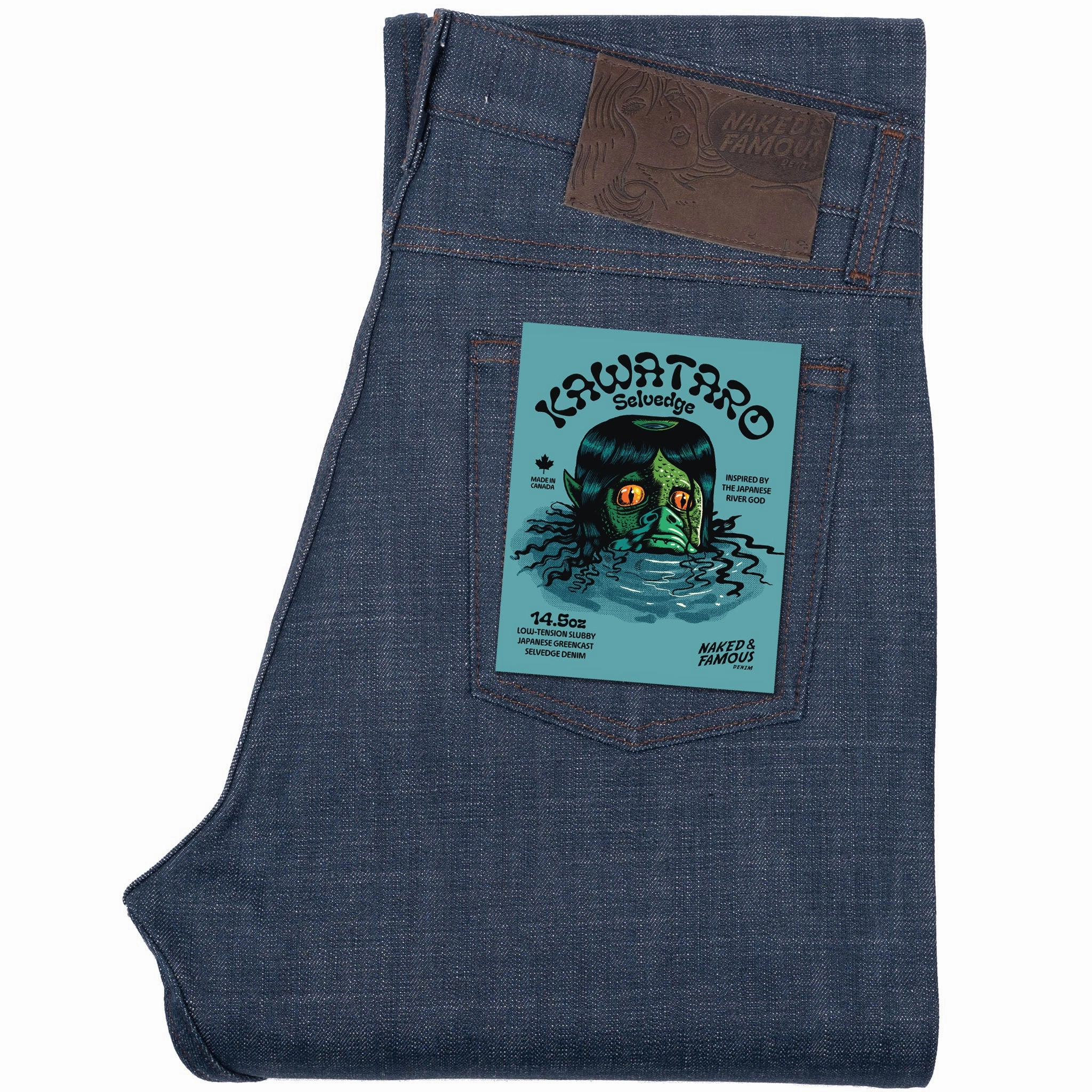 Bold Road Trip Modern Silhouette True Guy - Kawataro Selvedge - Indigo