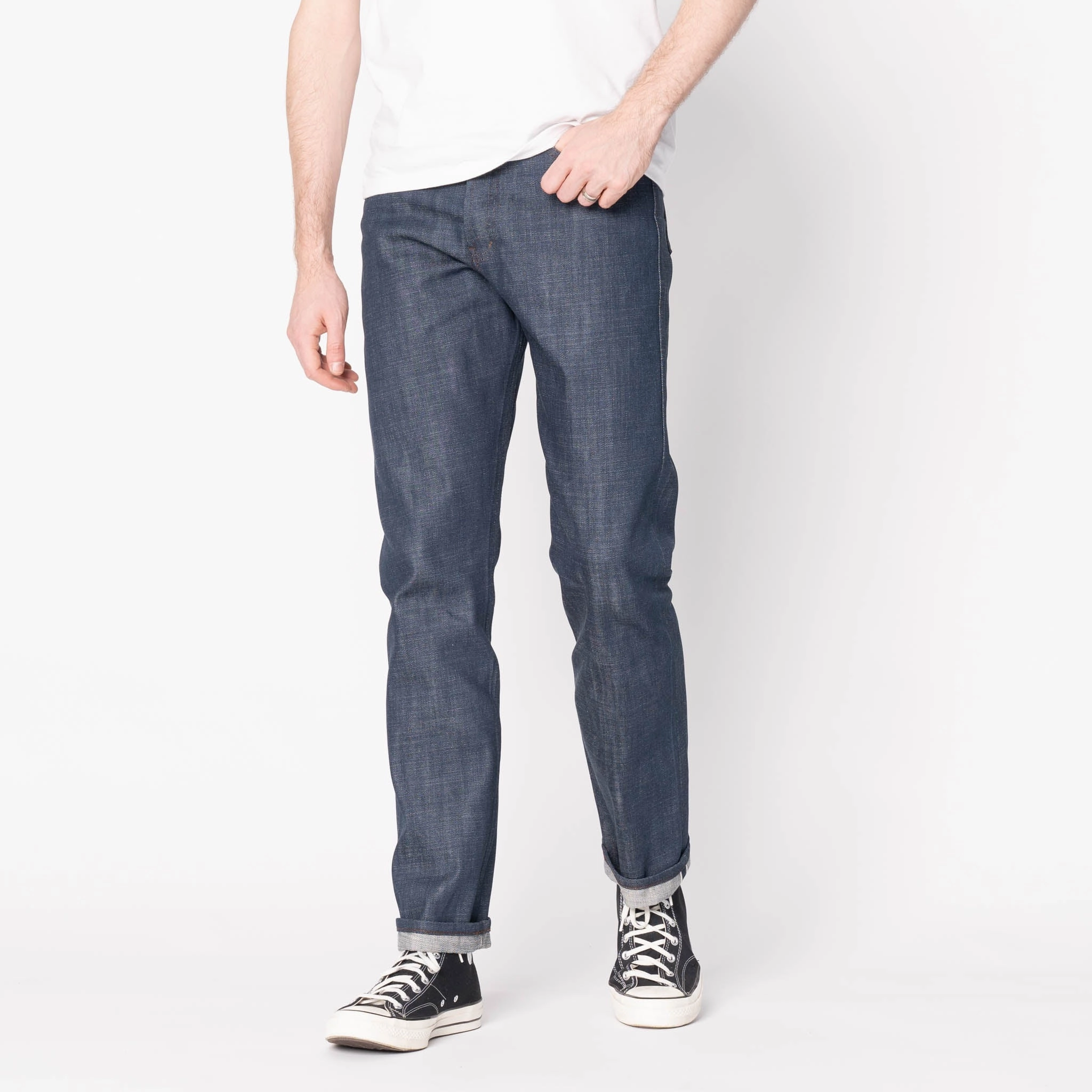 True Guy - Kawataro Selvedge - Indigo Shopping Day Adult Fashion Athlete Fit