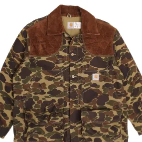 Philanthropy VINTAGE CARHARTT DUCK CAMO HUNTER JACKET CU253 SIZE 2XL MADE IN USA