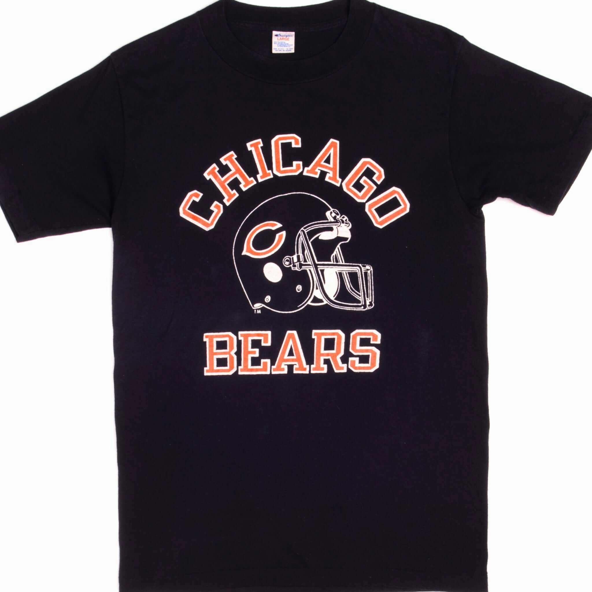 Simple Wear Stylish and Fun VINTAGE CHAMPION NFL CHICAGO BEARS FLUTIE TEE SHIRT 1980S MEDIUM MADE IN USA