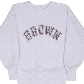VINTAGE CHAMPION REVERSE WEAVE BROWN UNIVERSITY SWEATSHIRT 1990S SMALL Fashion Essential twill