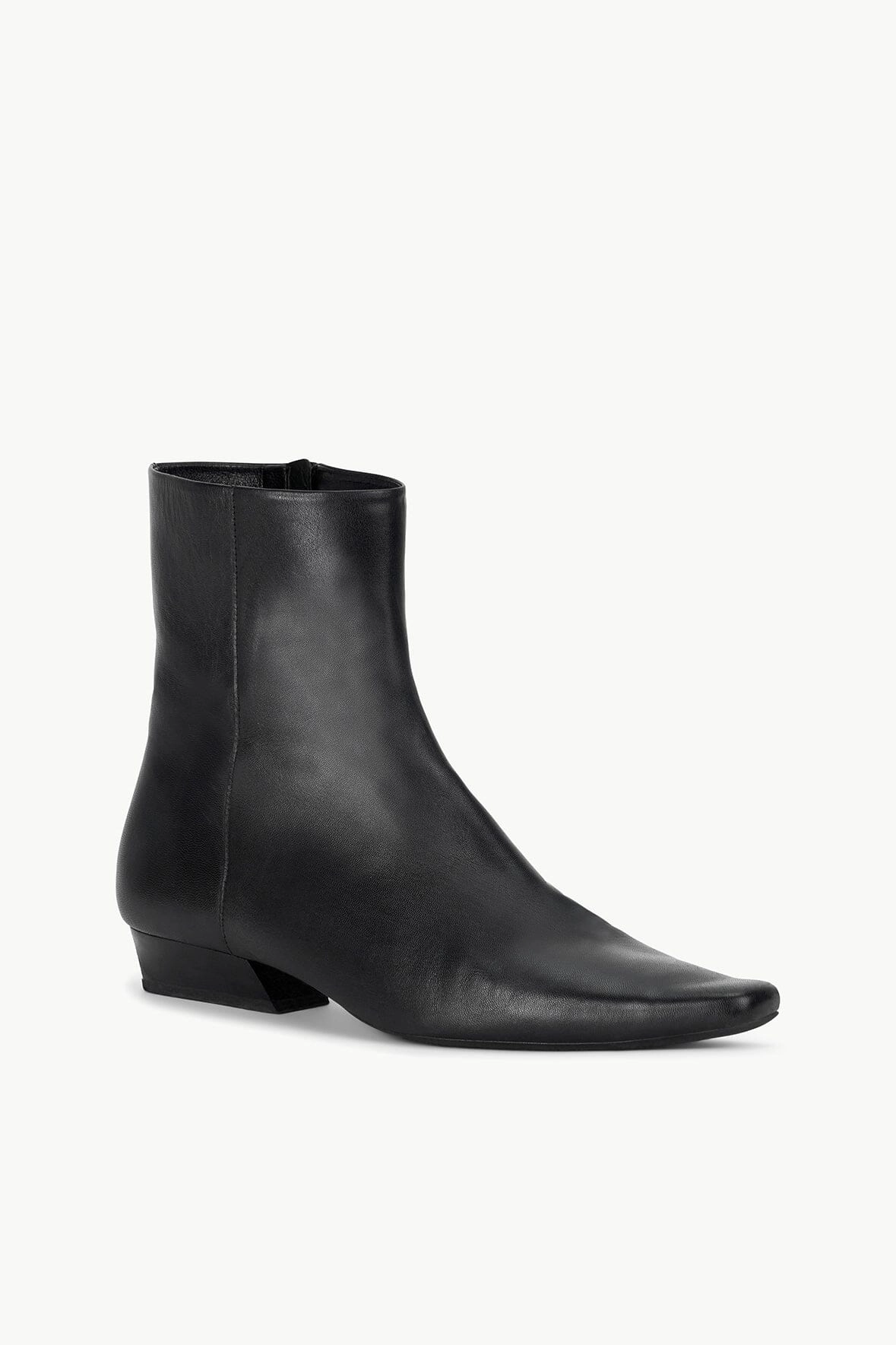 Wally Flat Ankle Boot in Black Flexible Outsole