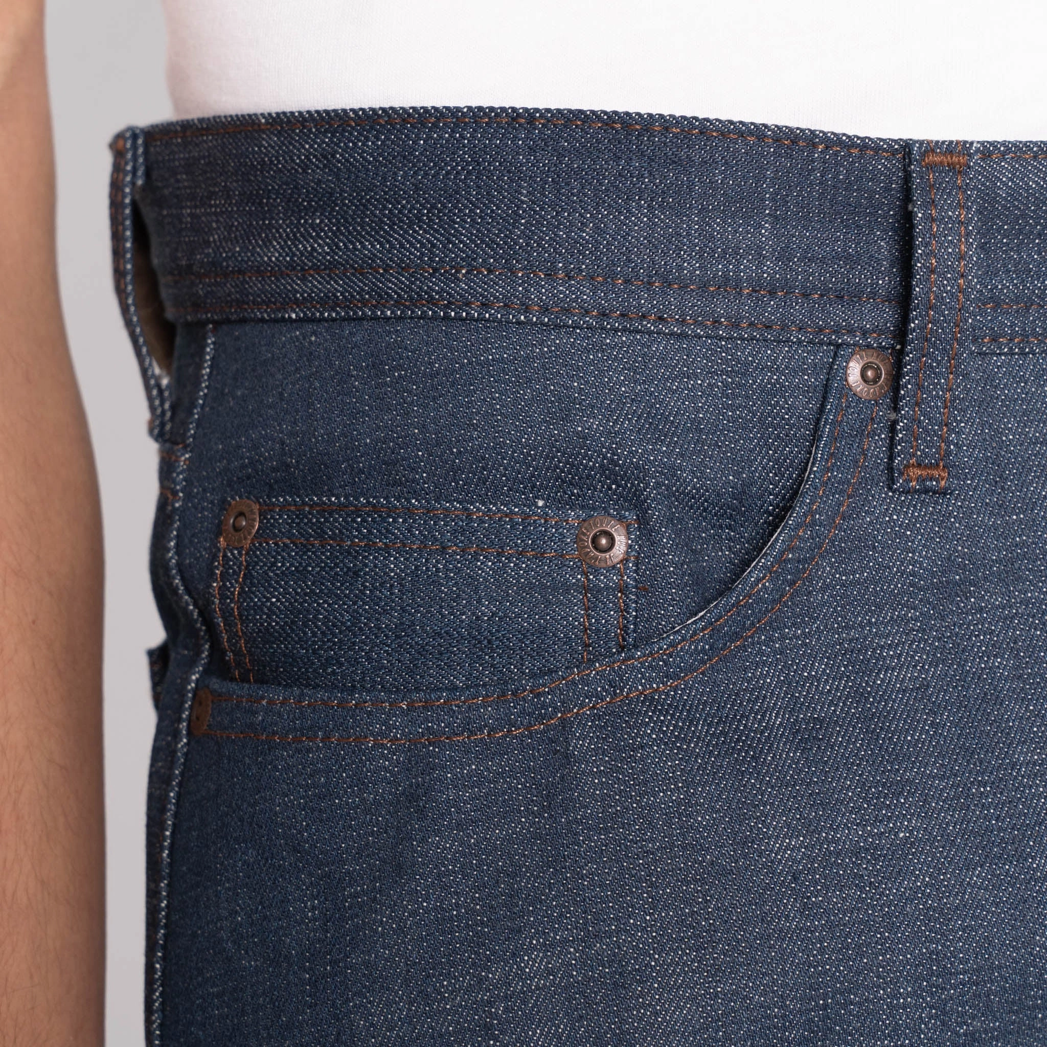 Weighted Hemline Weird Guy - Kawataro Selvedge - Indigo