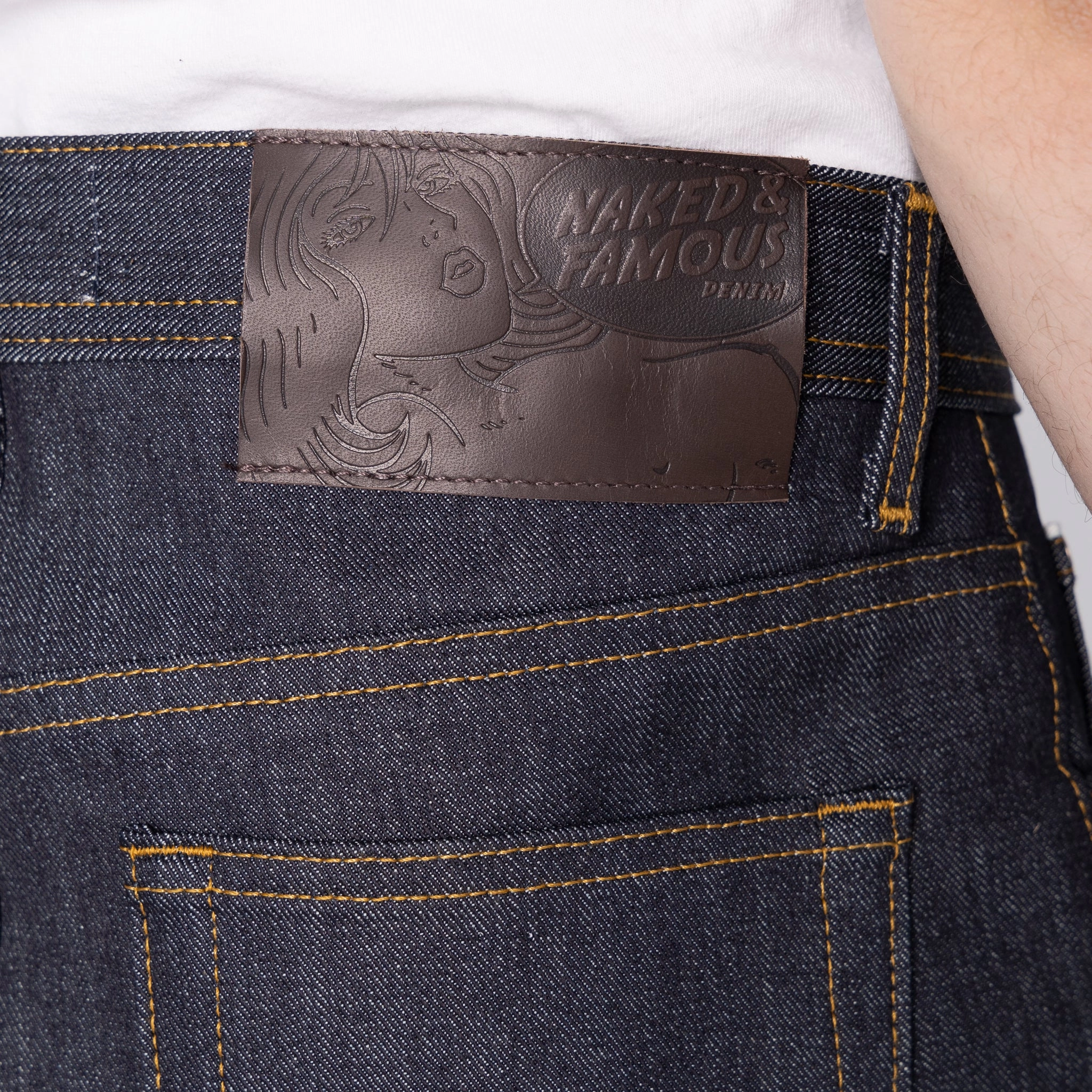 Weird Guy - Left Hand Twill Selvedge - 36" Long Inseam Sustainable Weekend Getaway Wardrobe Classic