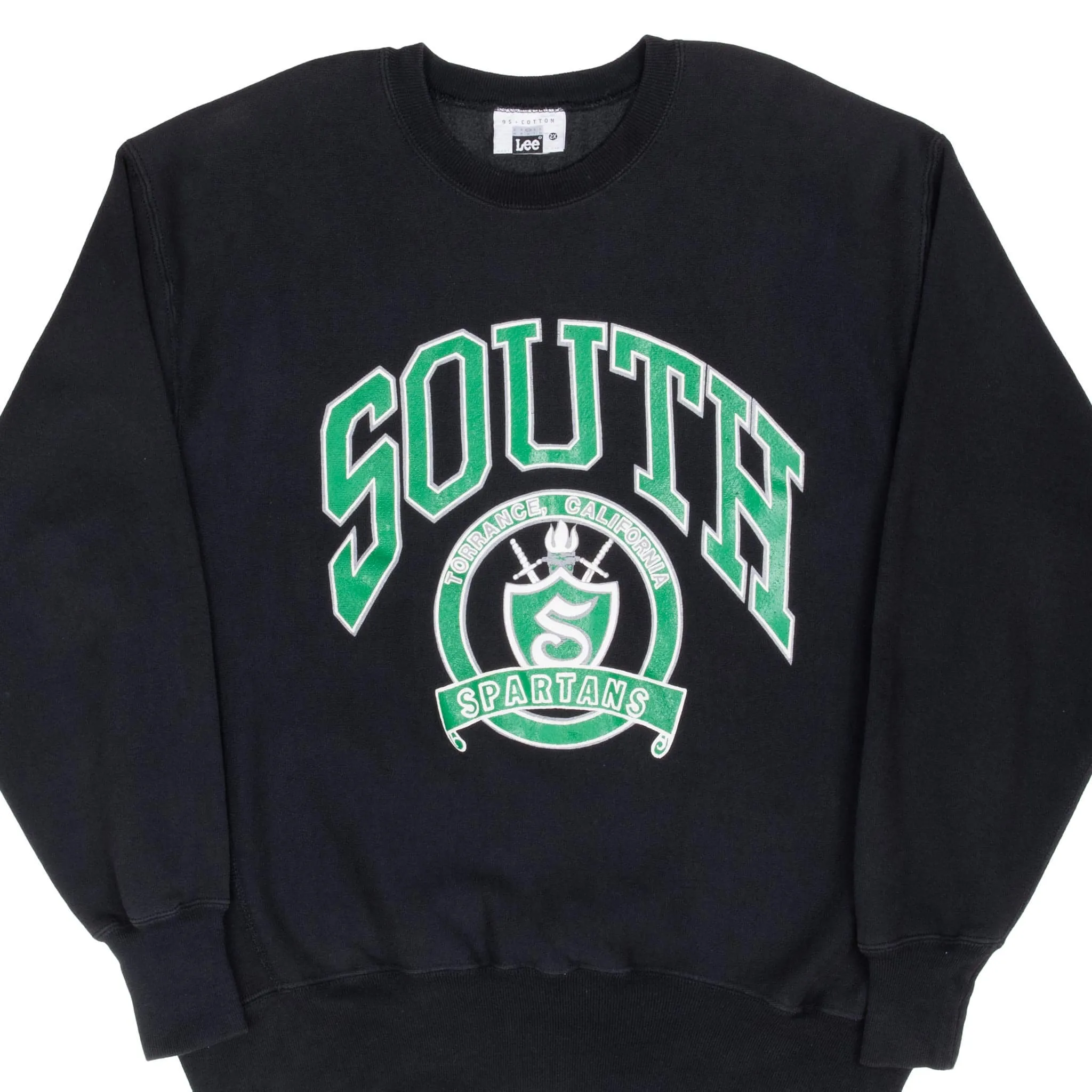 VINTAGE TORRANCE SOUTH HIGH SCHOOL REVERSE WEAVE SWEATSHIRT 2XL MADE IN USA Plaid Design suitable for workouts