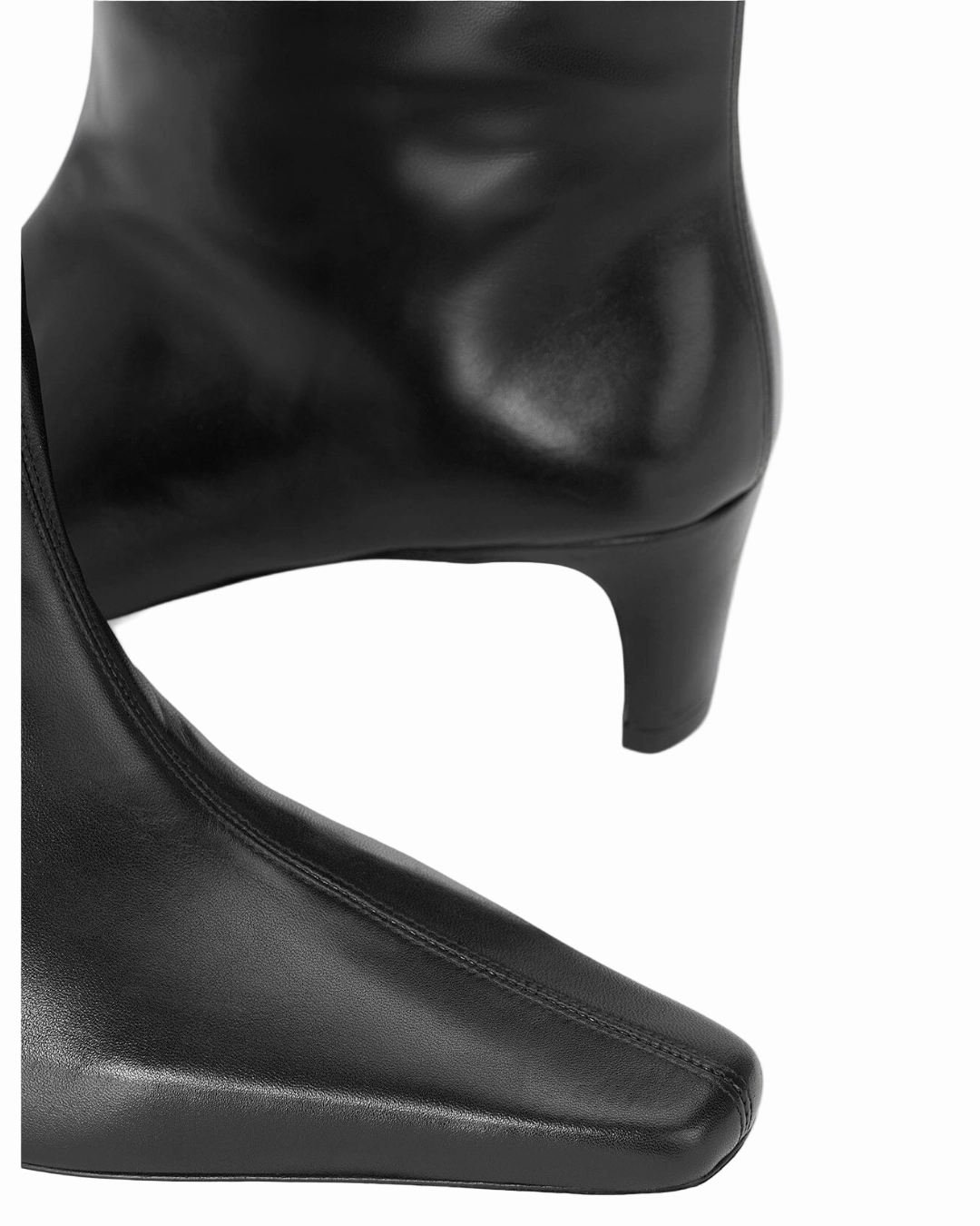 Clean Lines Waterproof Work Commute Western Wally Boot in Black