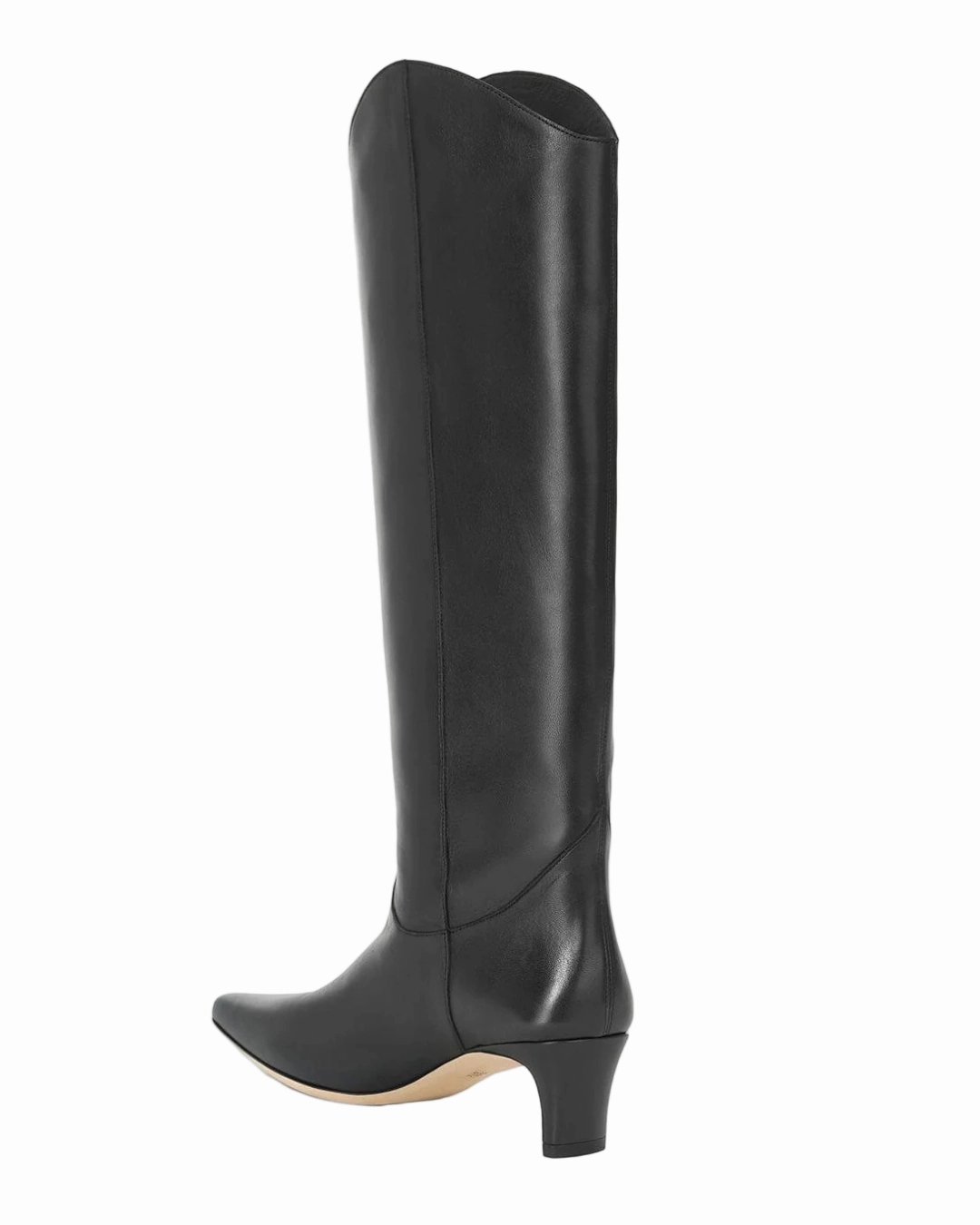 Comfortable Flex Elastic Gusset Western Wally Boot in Black