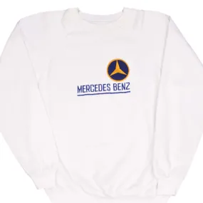 Corduroy VINTAGE MERCEDES BENZ EMBROIDERED 1980S SWEATSHIRT SIZE LARGE MADE IN USA