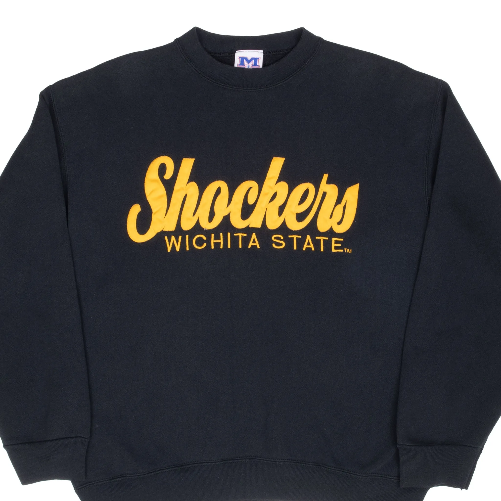 VINTAGE NCAA WICHITA STATE SHOCKERS SWEATSHIRT 1990S LARGE Seasonal Collection Bow Accents