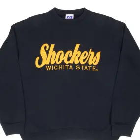 VINTAGE NCAA WICHITA STATE SHOCKERS SWEATSHIRT 1990S LARGE Seasonal Collection Bow Accents