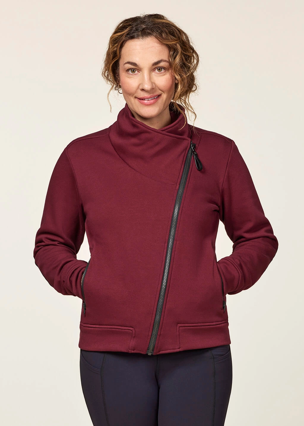 Wrap Front Fleece Jacket Timeless Piece Trendy Wear