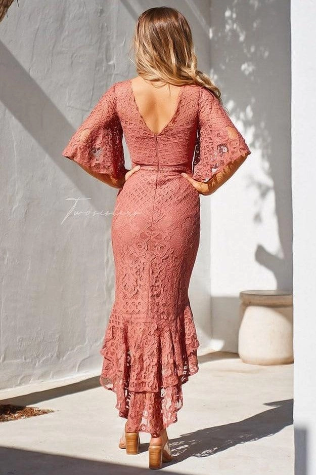 Sharp Motion Tailored Mood Reyna Dress - Mauve