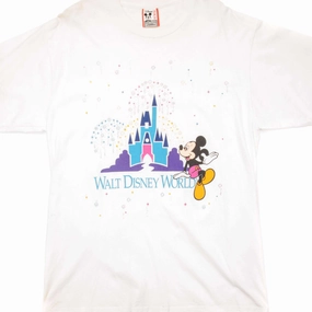 Perfect Style VINTAGE WALT DISNEY WORLD TEE SHIRT SIZE LARGE MADE IN USA