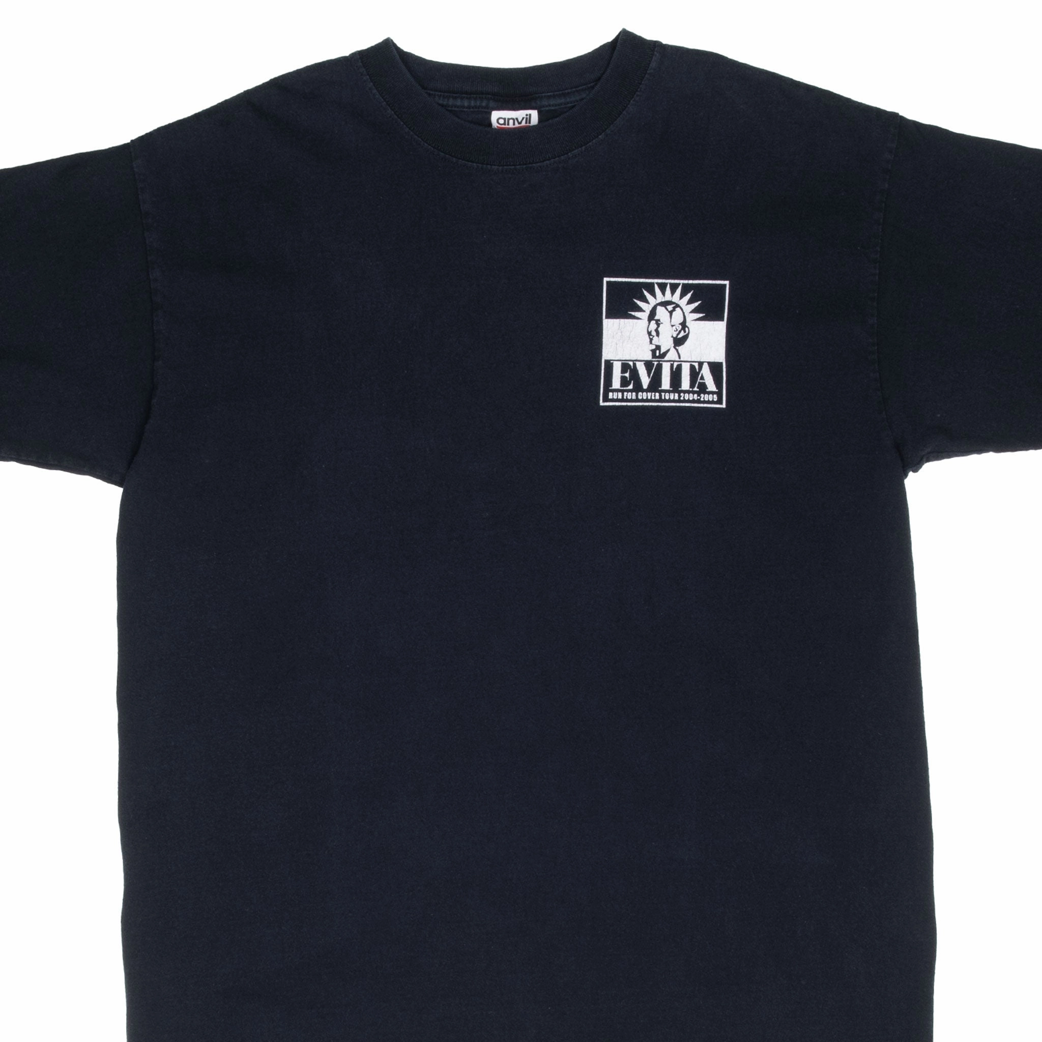 VINTAGE EVITA RUN FOR COVER TOUR 2004 2005 TEE SHIRT LARGE Classic Wearable