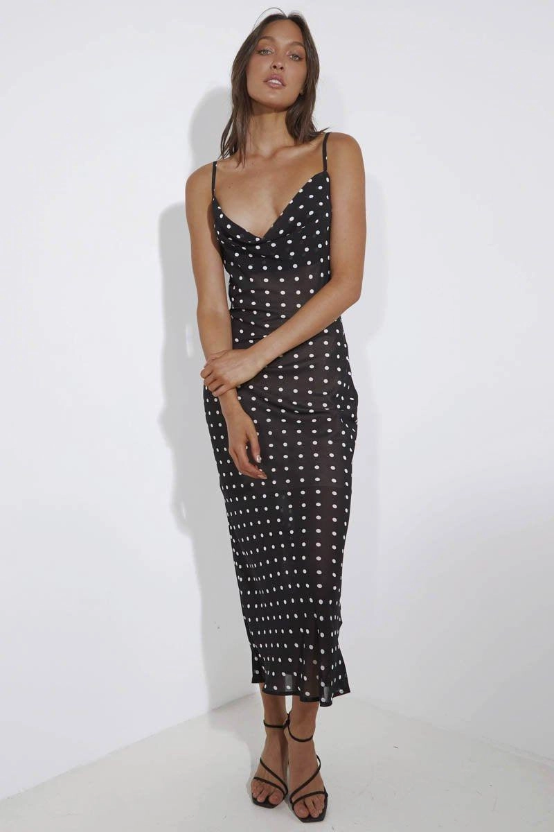 Shade Soft Versatile Cut Zandi Dress - Polka Dot