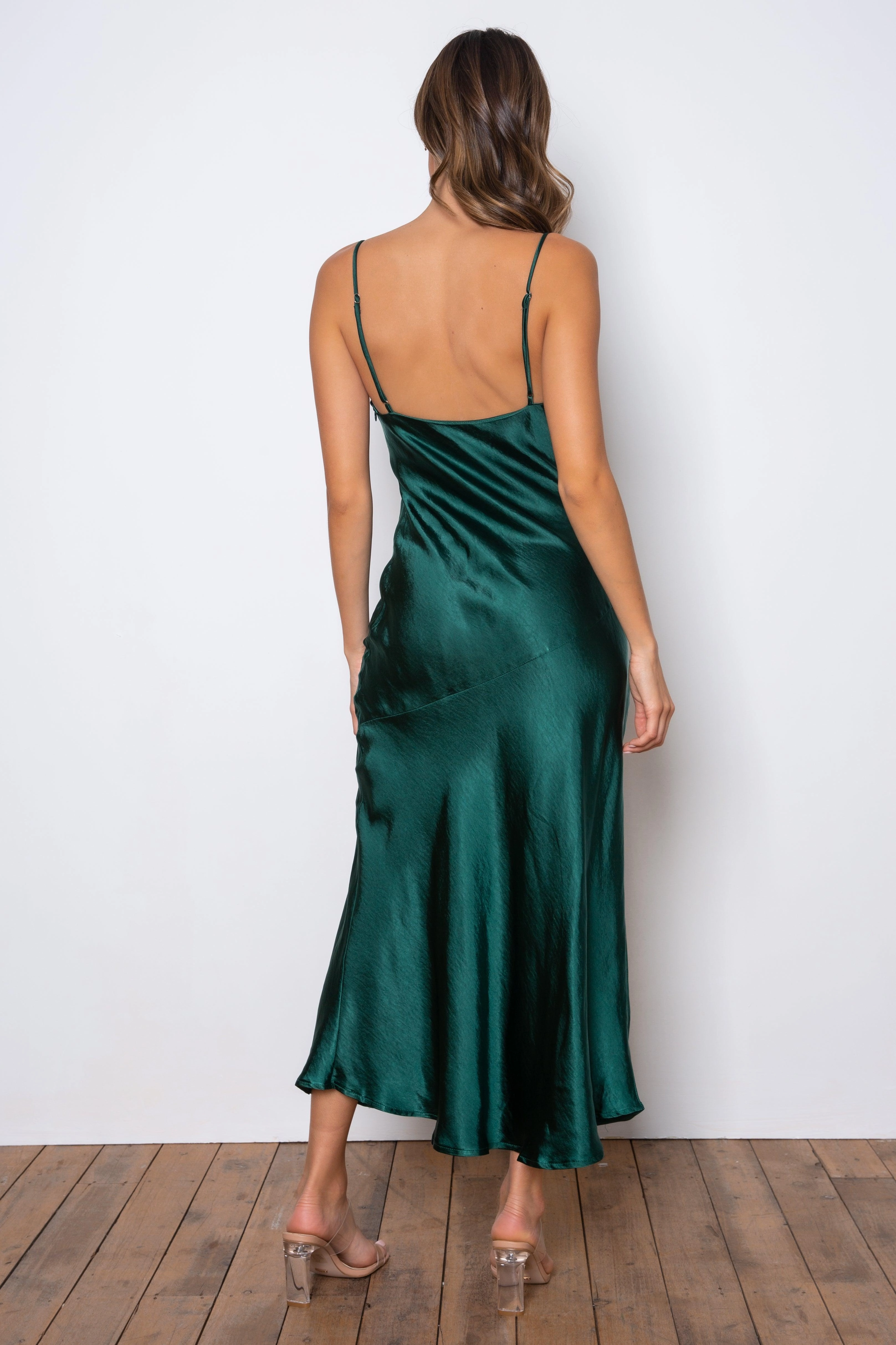 Zelda Dress - Emerald Green Trendy Layer Day Ready Look
